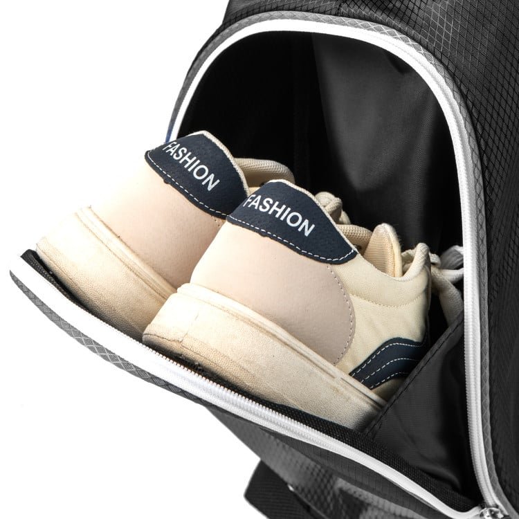 Golf-Cart-Tasche mit 14-fach unterteilbarer Tasche oben – Grau