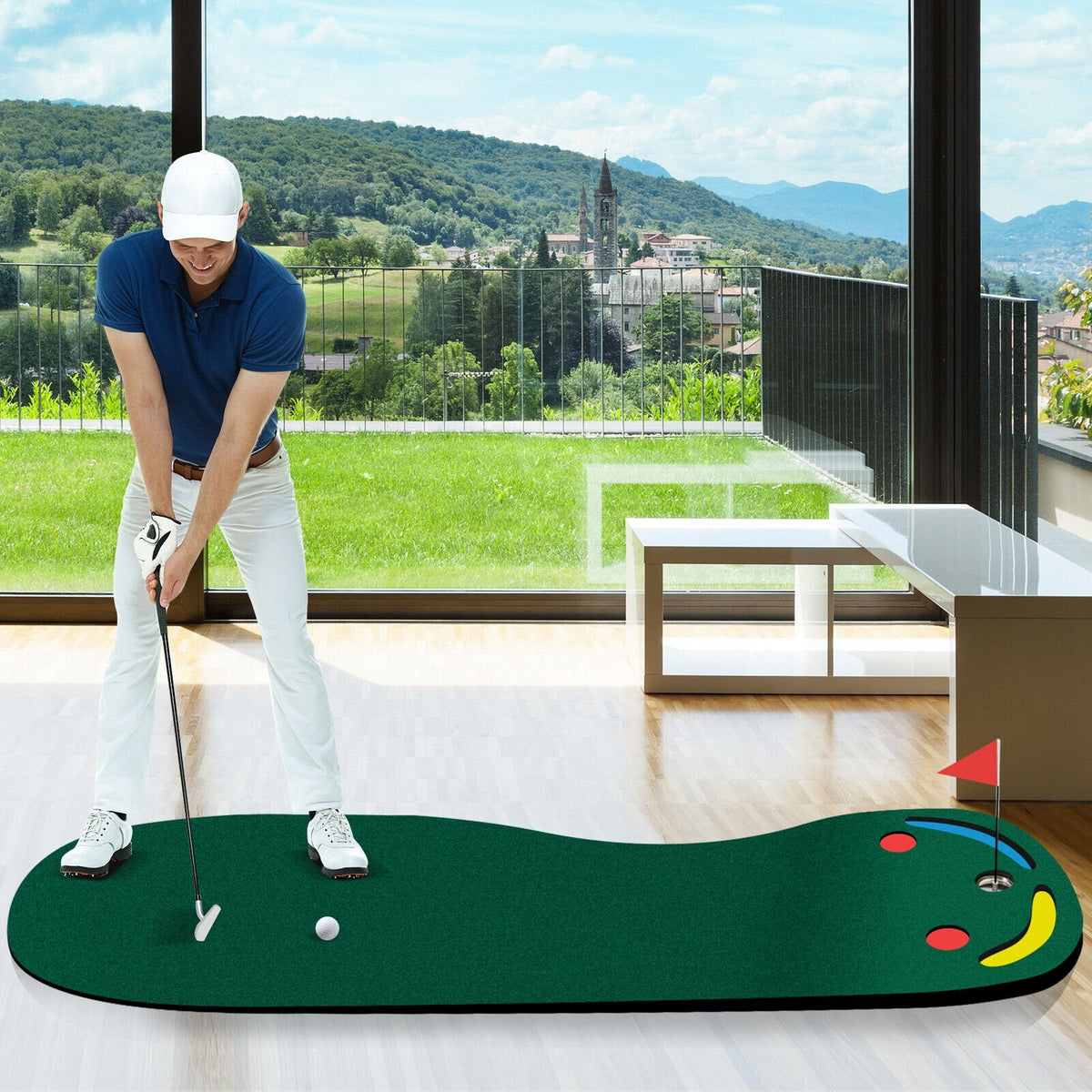 Ensemble de putting pour l'intérieur et l'extérieur