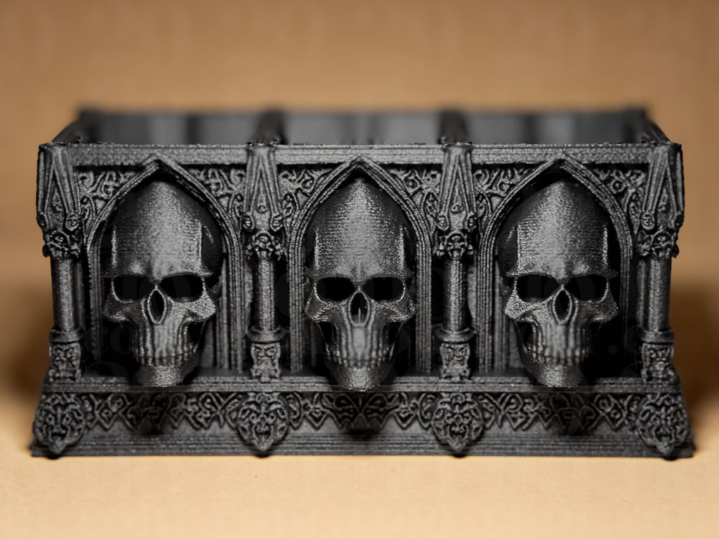 Skull Desk Organizer - Gothic Skull Series