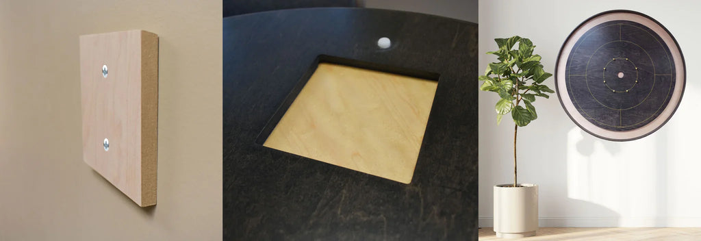 The Gray Maple - Tournament Style Crokinole Board Game Set (Meets NCA Standards)