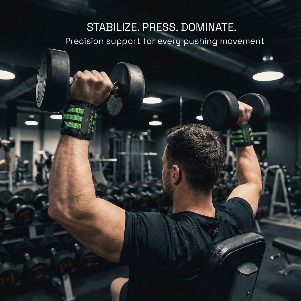 Battle Wrap Wrist Straps (Pair) – Green