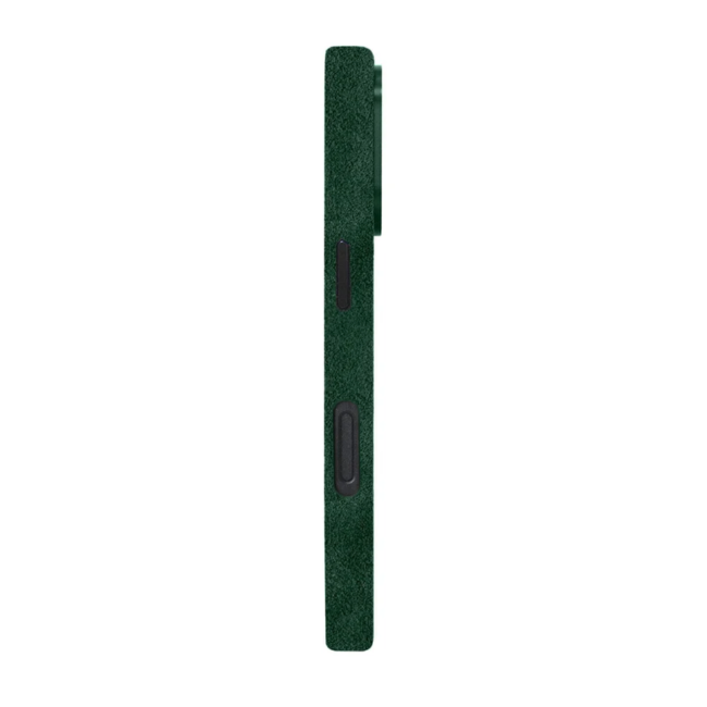 Funda de Alcántara verde para iPhone 16