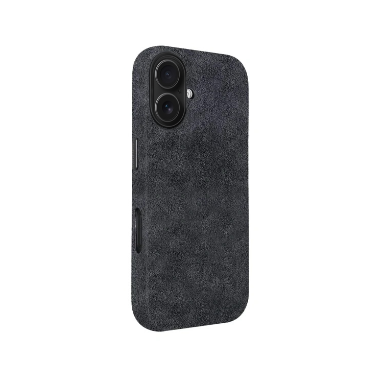 Funda de Alcántara gris para iPhone 16