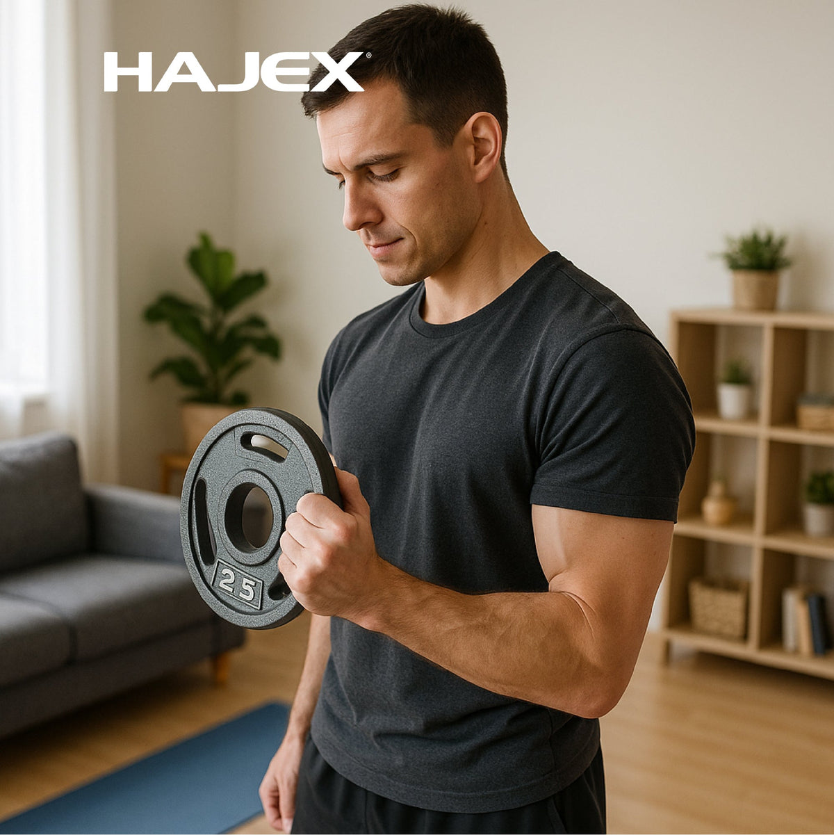 HAJEX トライグリップ 鋳鉄製ウェイトプレート