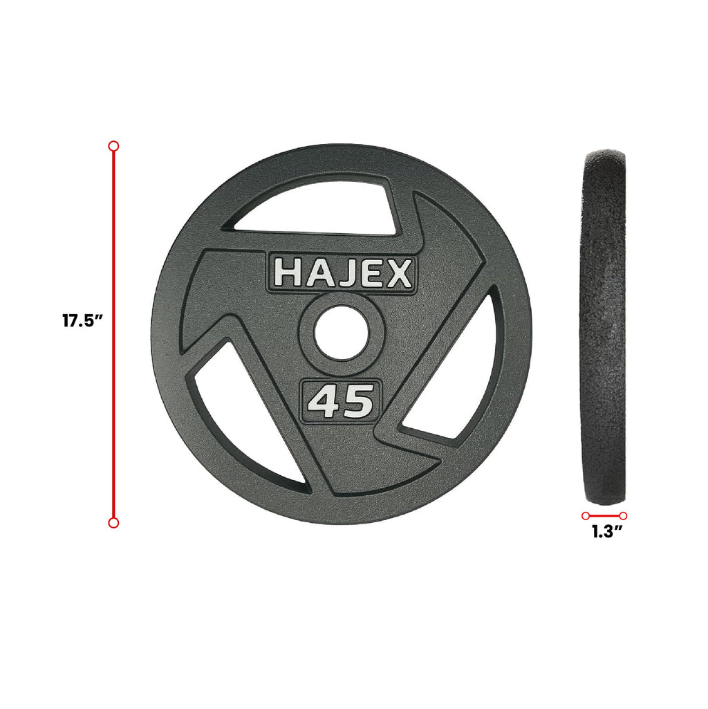 HAJEX トライグリップ 鋳鉄製ウェイトプレート