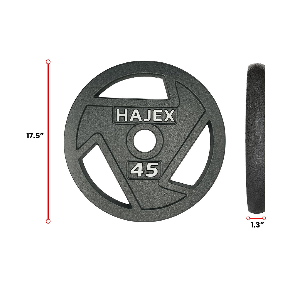 HAJEX トライグリップ 鋳鉄製ウェイトプレート