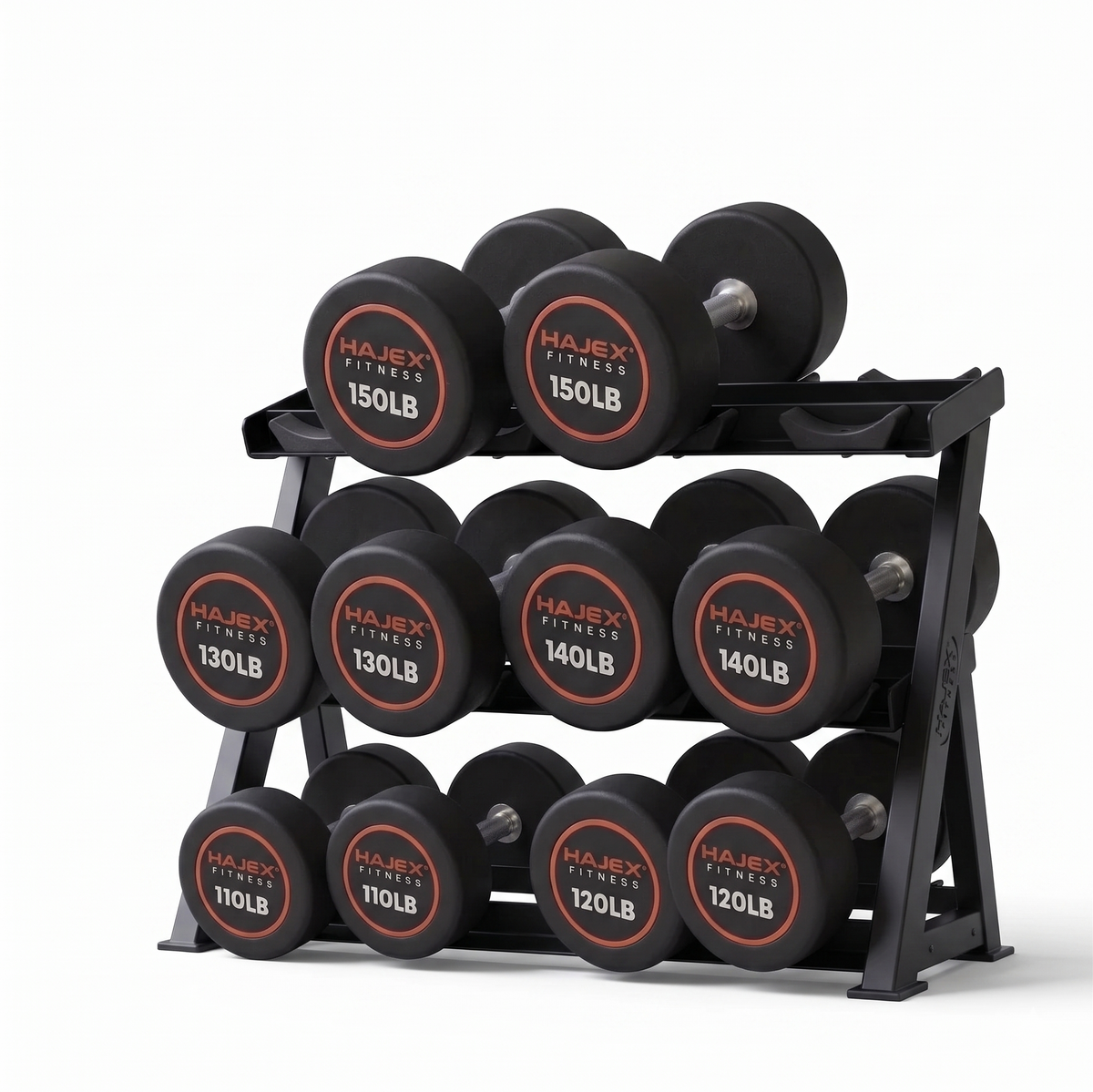 Mancuernas redondas HAJEX de 5 a 150 libras (Serie Elite)