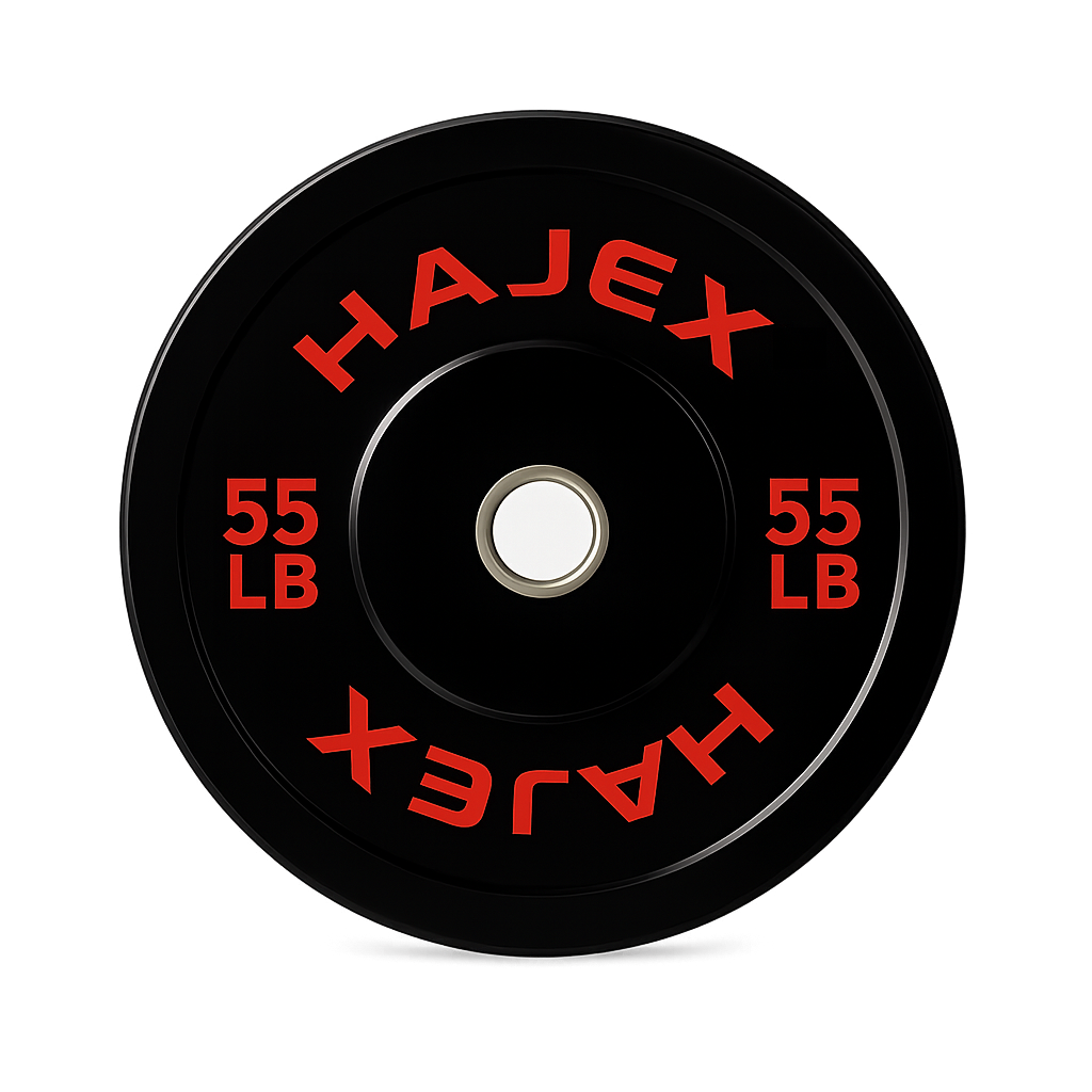 Disques de poids olympiques pare-chocs HAJEX - 10, 15, 25, 35, 45, 55 LB