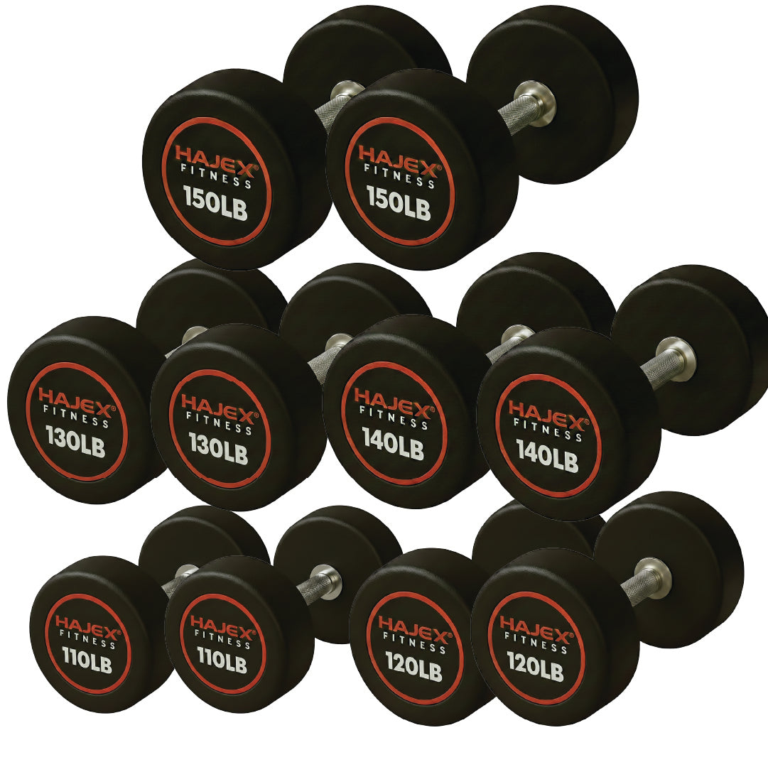 HAJEX Rundhanteln 5 bis 150 LB (Elite-Serie)