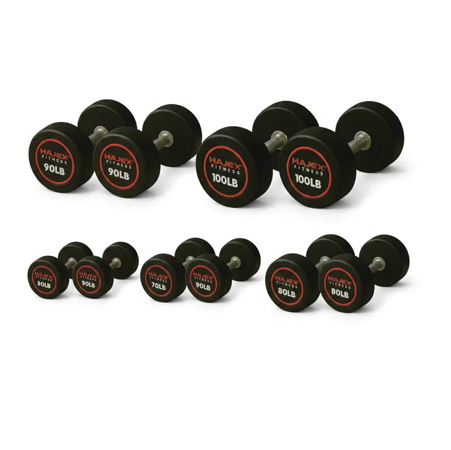 HAJEX Rundhanteln 5 bis 150 LB (Elite-Serie)