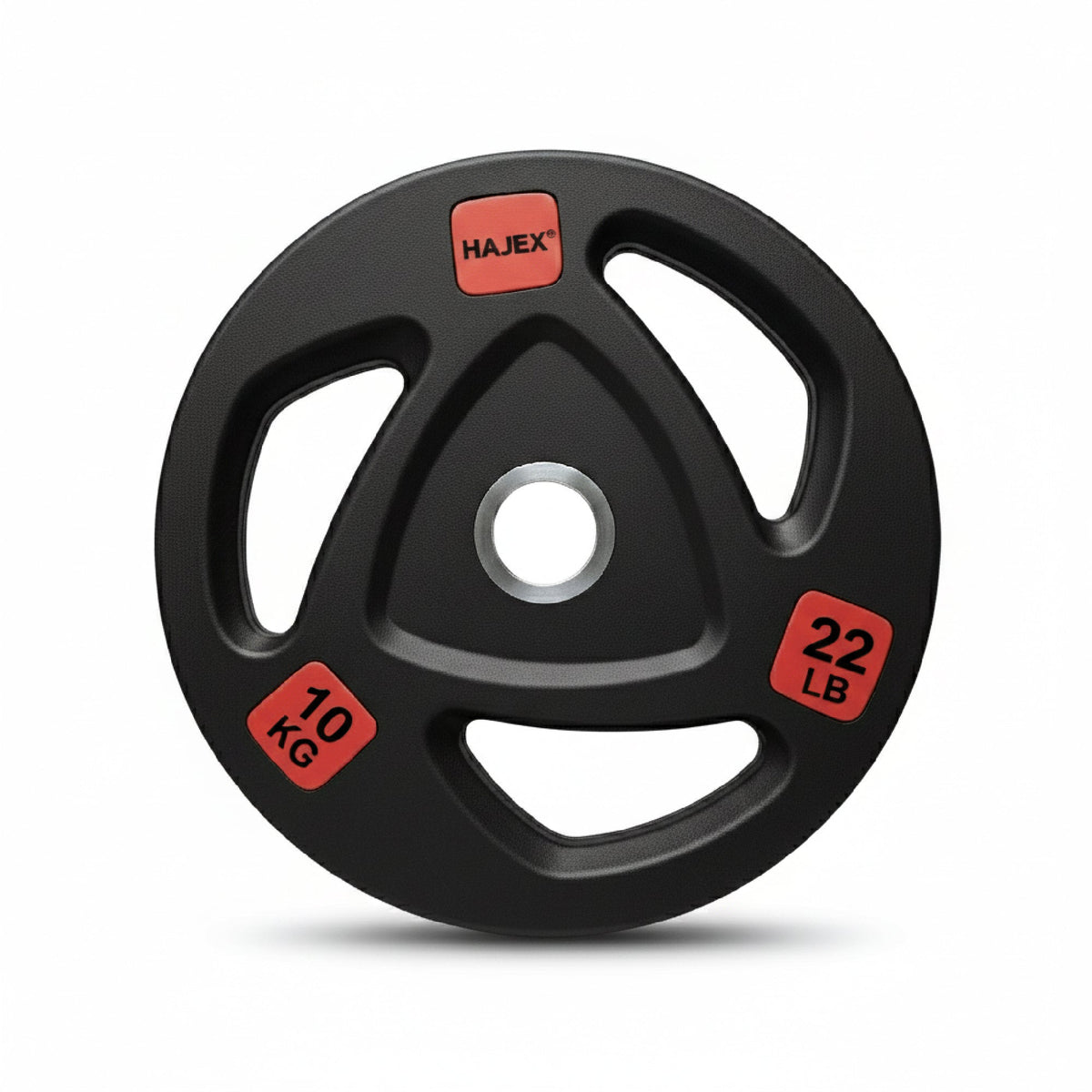 HAJEX Plaques de Poids Olympic Bumper Grip en Caoutchouc et Ensembles en LB et KG