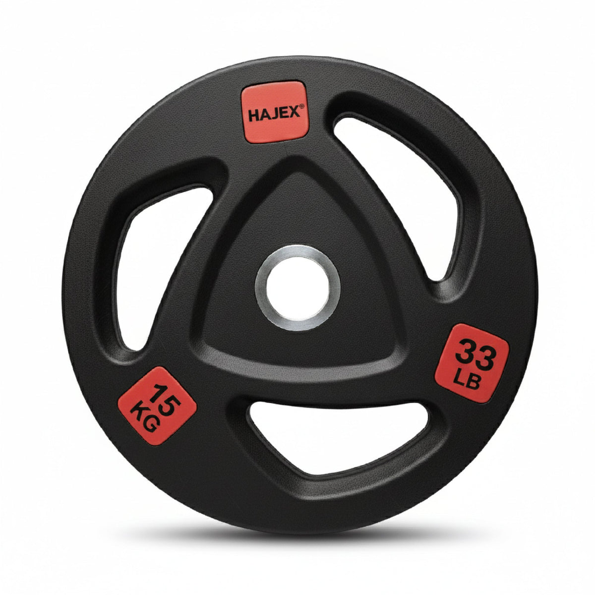 HAJEX Plaques de Poids Olympic Bumper Grip en Caoutchouc et Ensembles en LB et KG