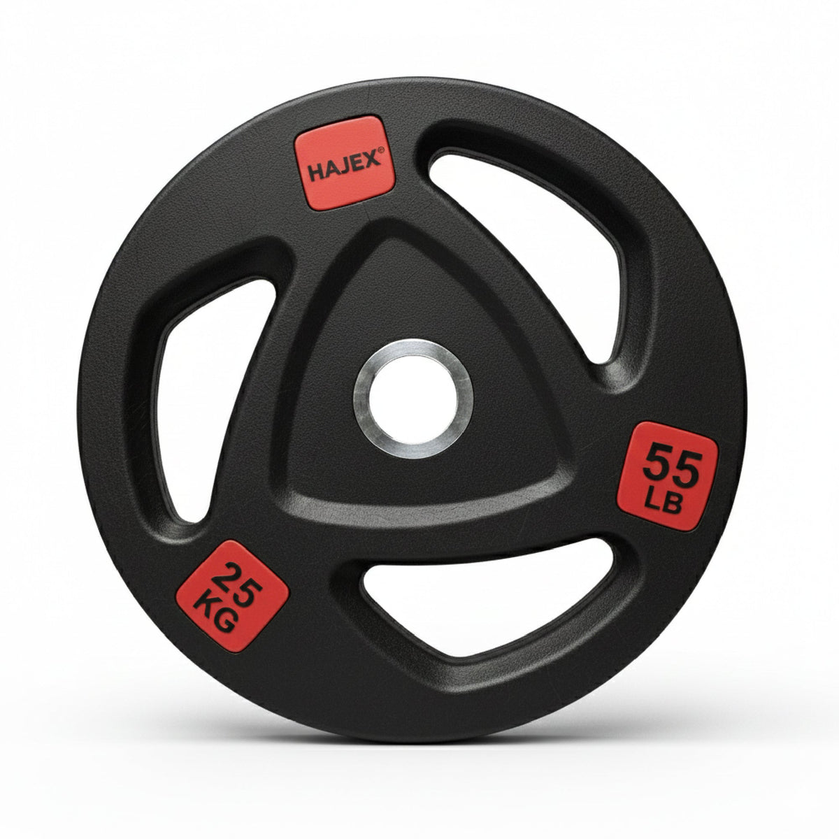 HAJEX Plaques de Poids Olympic Bumper Grip en Caoutchouc et Ensembles en LB et KG