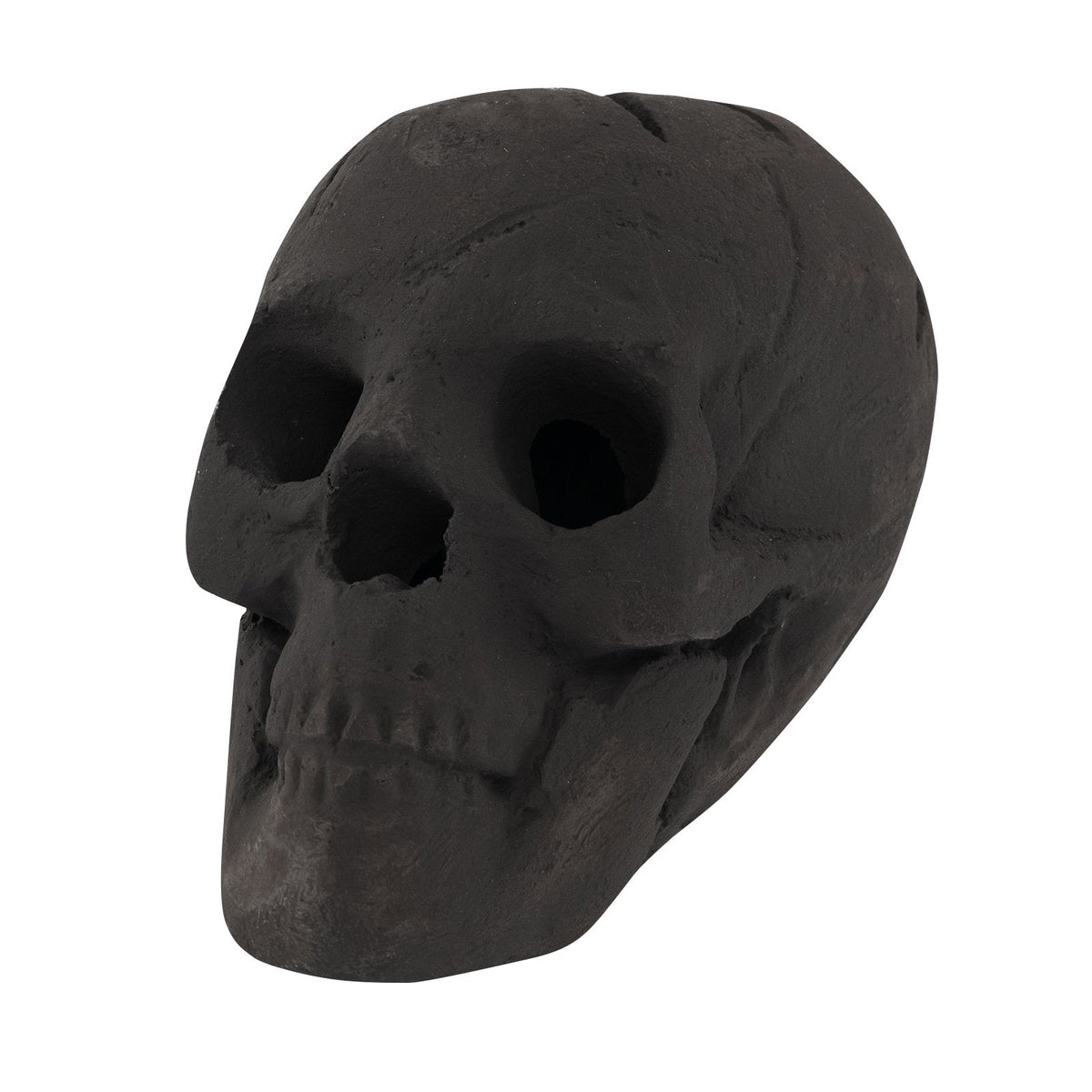 Décoration d'Halloween tête de mort pour brasero - Noir