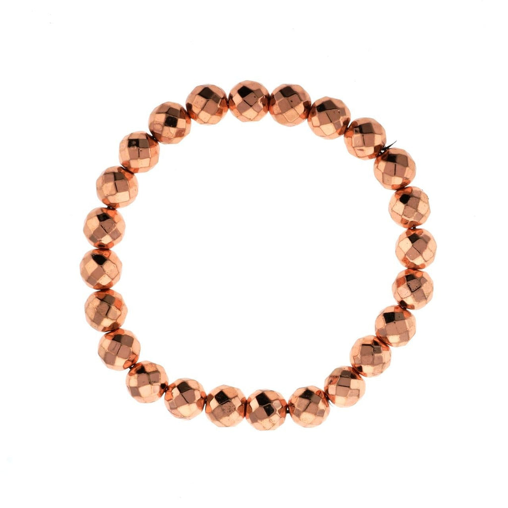 Hematite Electroplated Bead Bracelet (Enhanced)