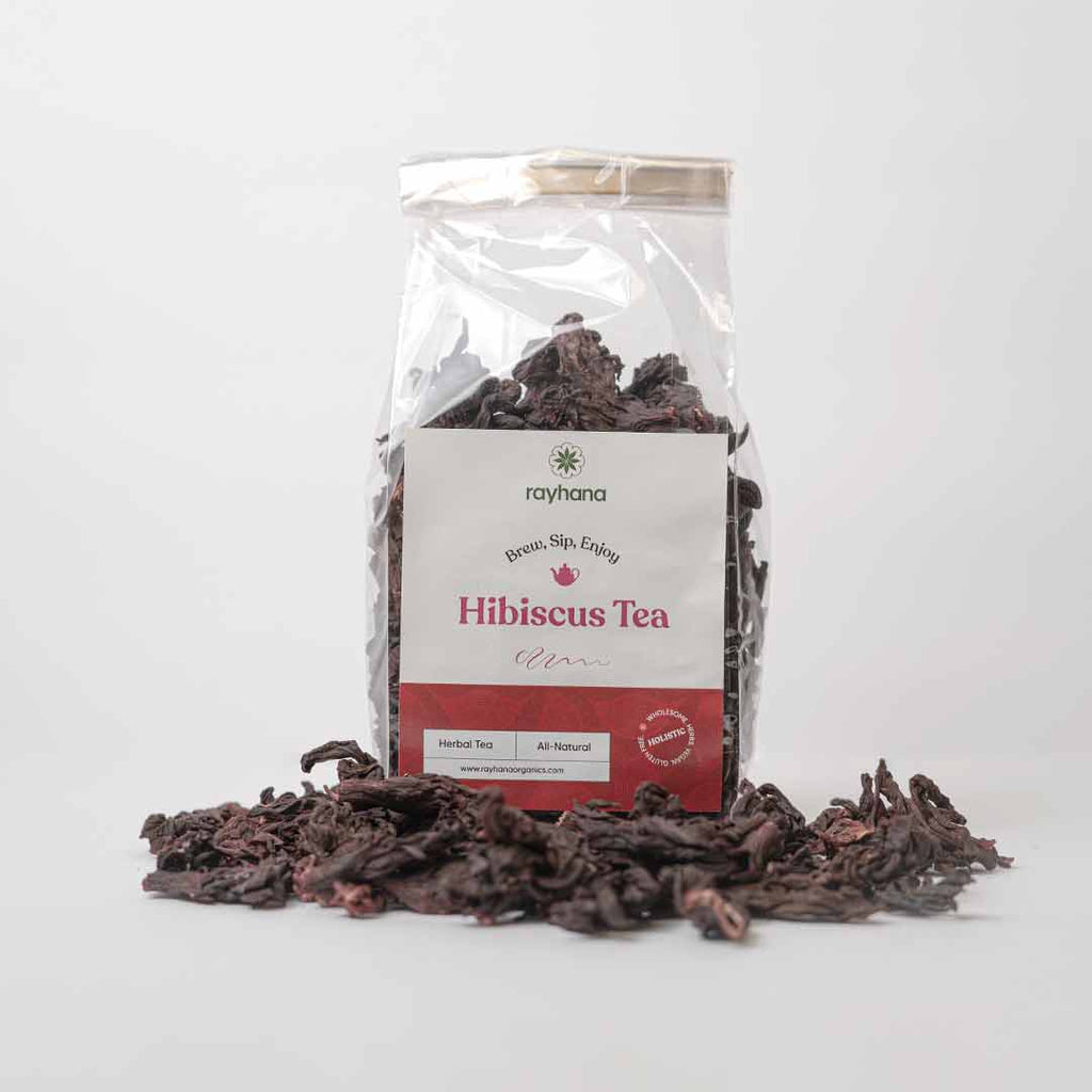 Hibiscus Tea Flowers – Whole Dried Herbal Tea by Rayhana
