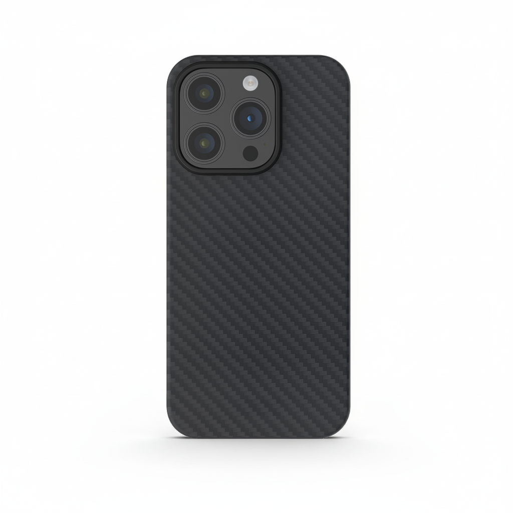 Funda de fibra de aramida auténtica para iPhone 15 Pro Max