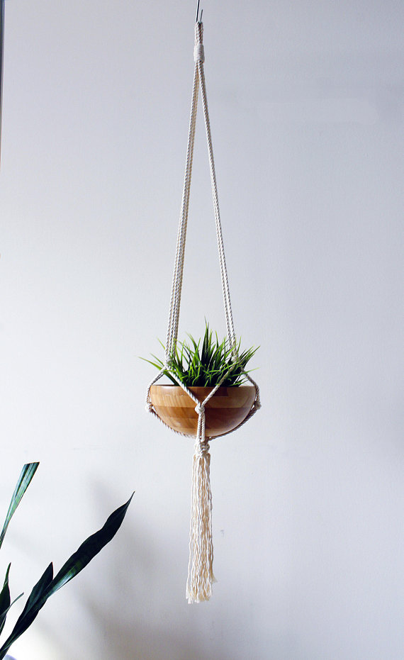 Macrame Plant Hanger Silver Simba
