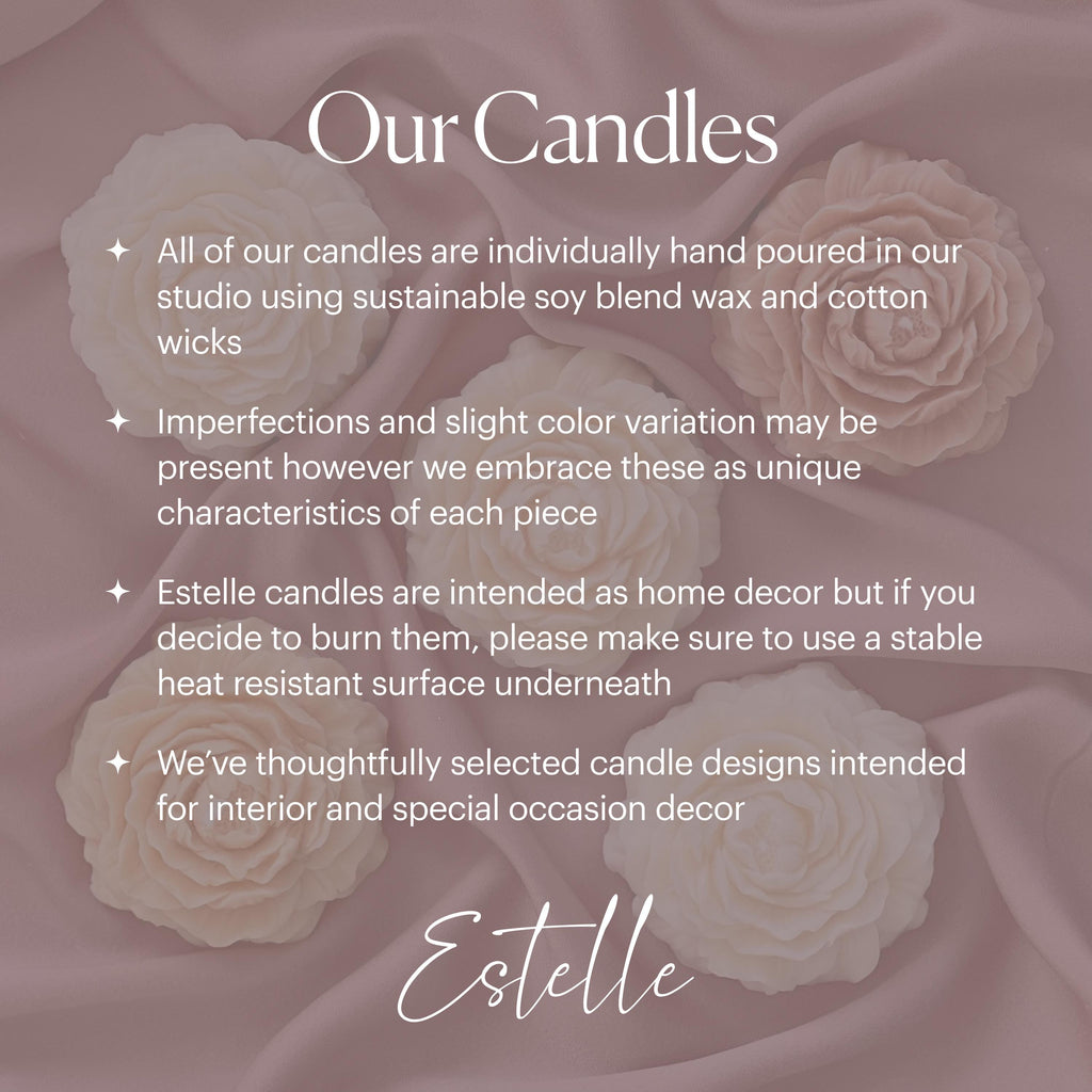 Bubble Column Taper Candle: Handmade Soy Dinner Candle