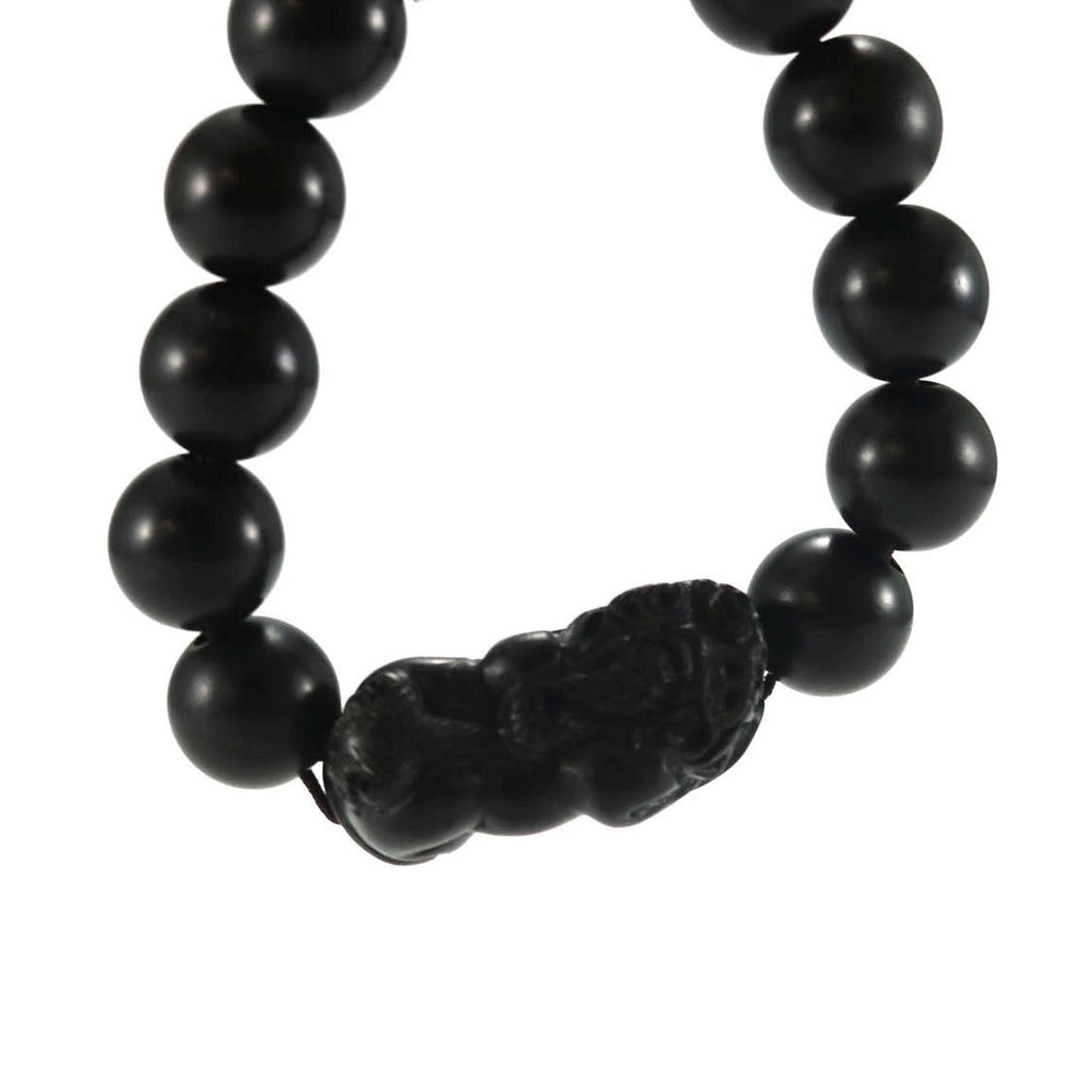 Mala-Armband "Black Rosewood & Charm" #22