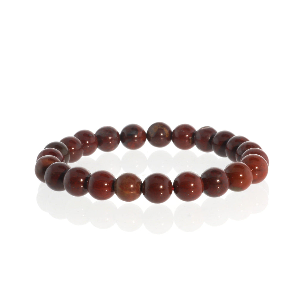 Brecciated Jasper Round Bracelet - 8mm
