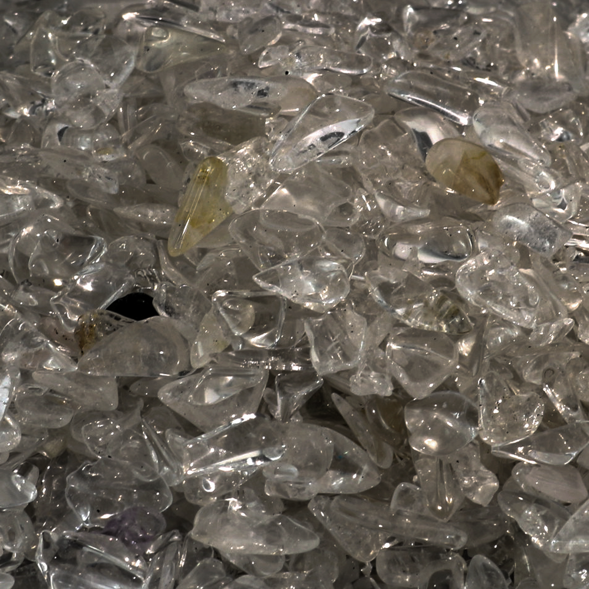 Clear Quartz A Tumbled Stones - Assorted Tiny