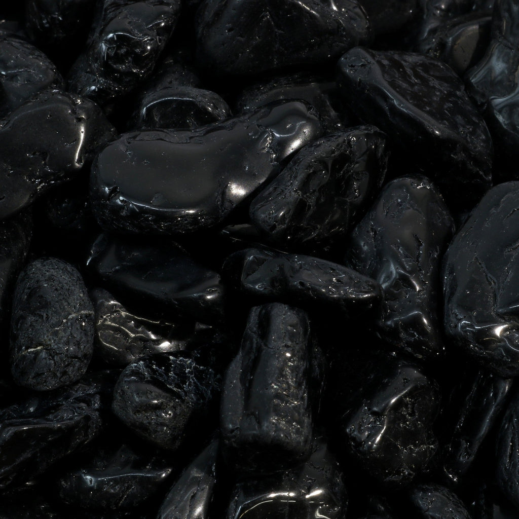 Black Tourmaline A Tumbled Stones