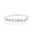 Crackle Quartz Round Bracelet - 8mm