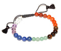 Chakra Stones Round Bracelet - 8mm