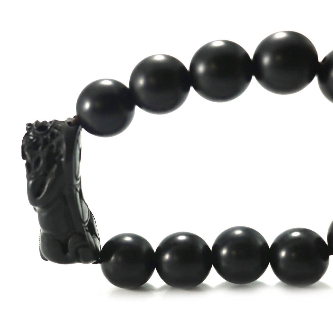 Mala-Armband "Black Rosewood & Charm" #22