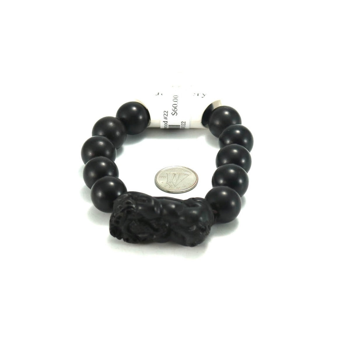 Mala-Armband "Black Rosewood & Charm" #22
