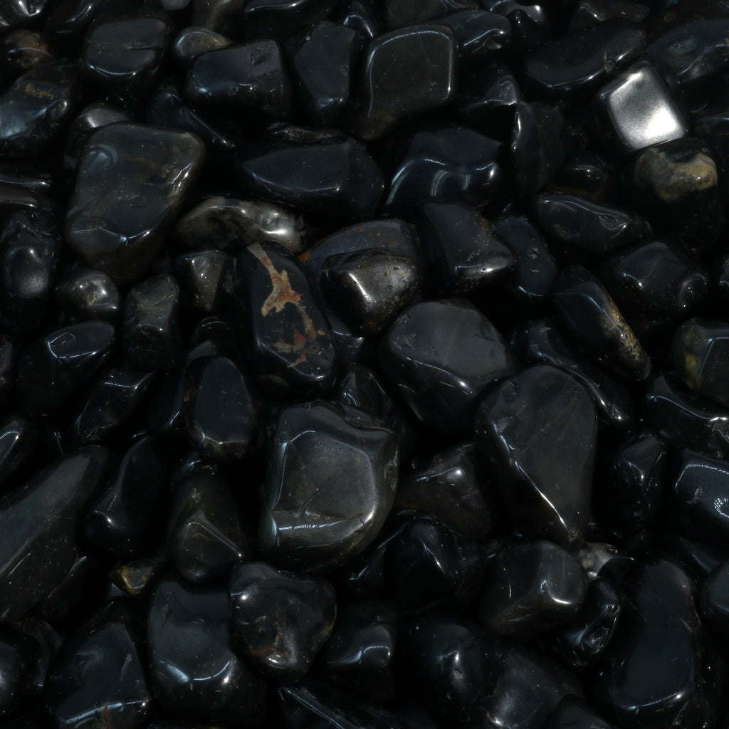 Black Onyx Tumbled Stones - Brazil