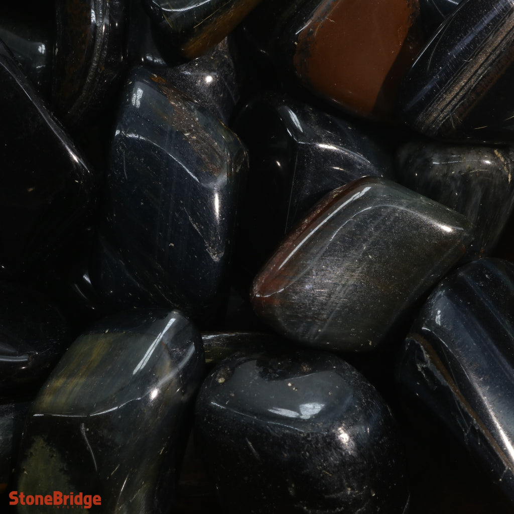 Tiger Eye Blue Tumbled Stones