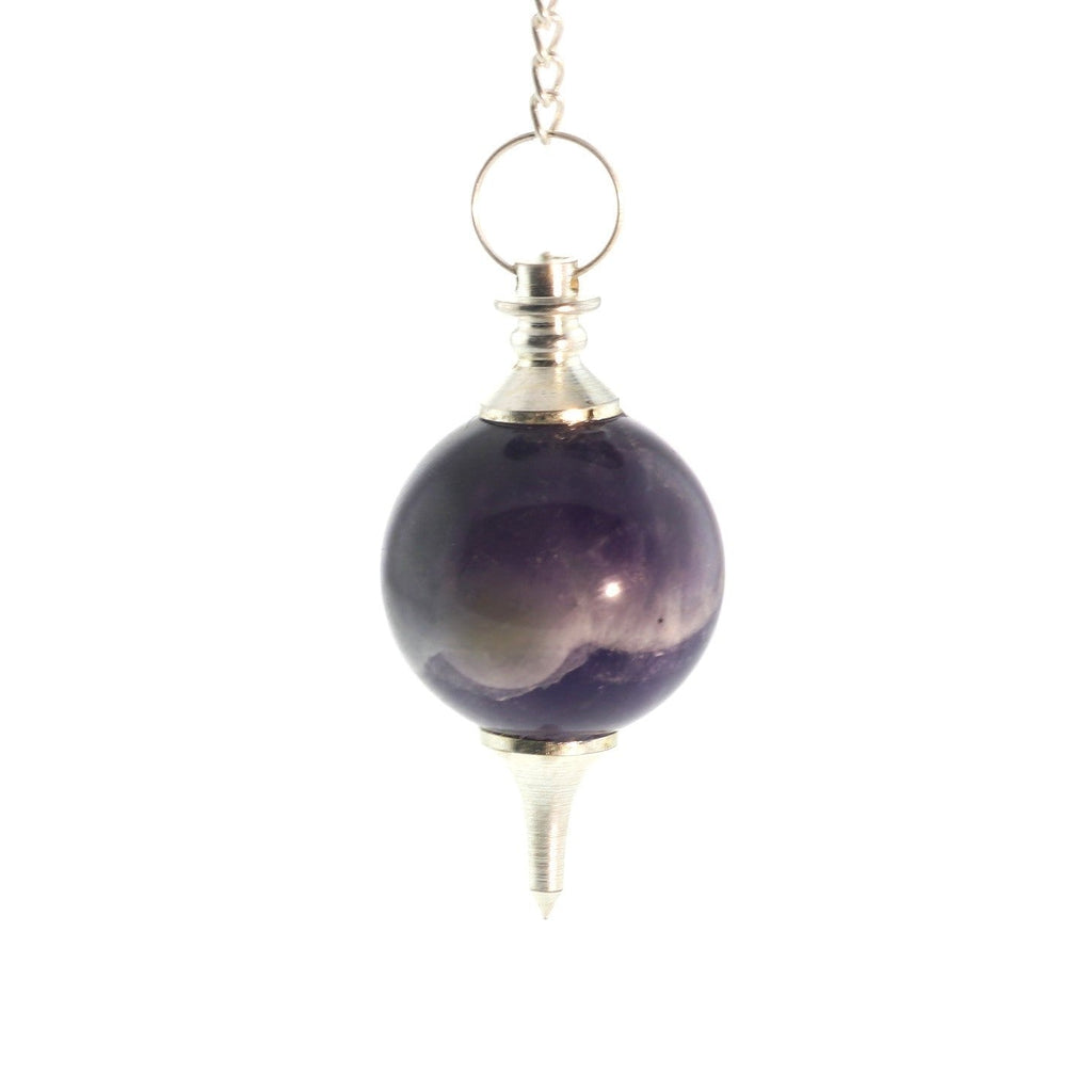 Amethyst Ball and Point Pendulum - 3 Pack