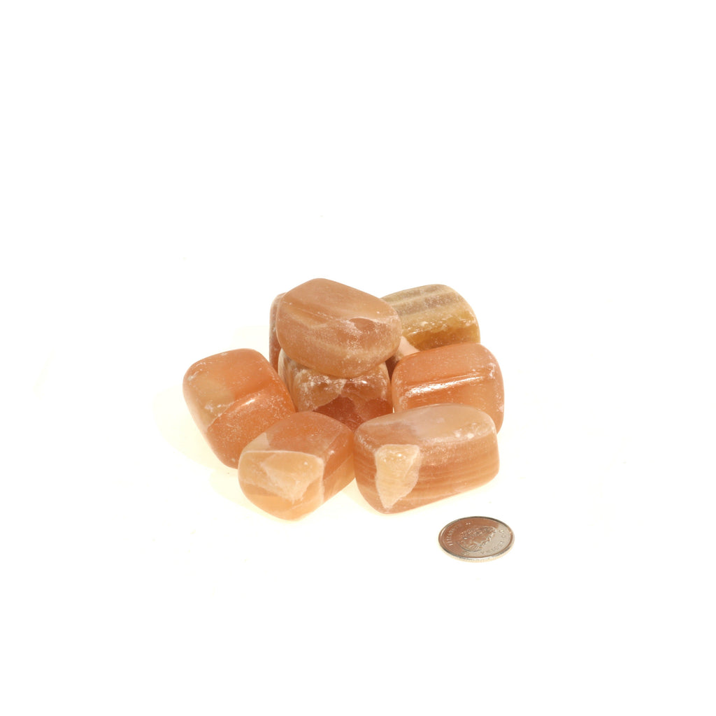 Honigcalcit Trommelsteine