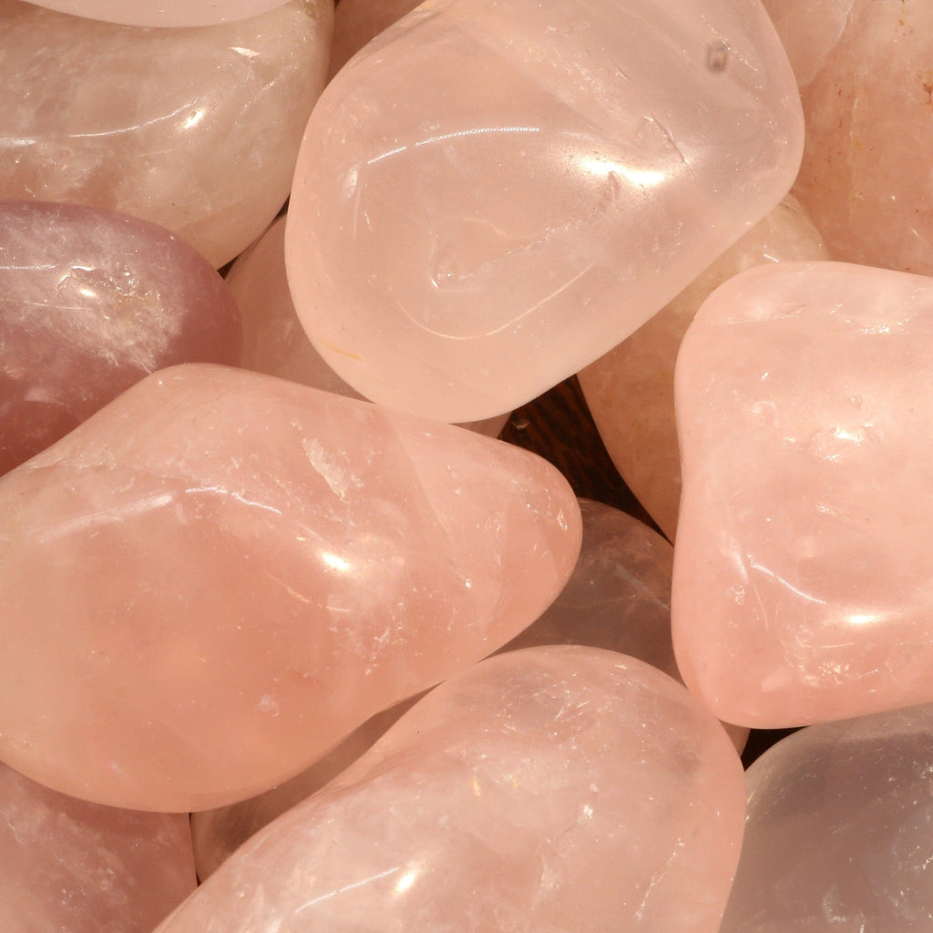 Rose Quartz E Tumbled Stones - Brazil