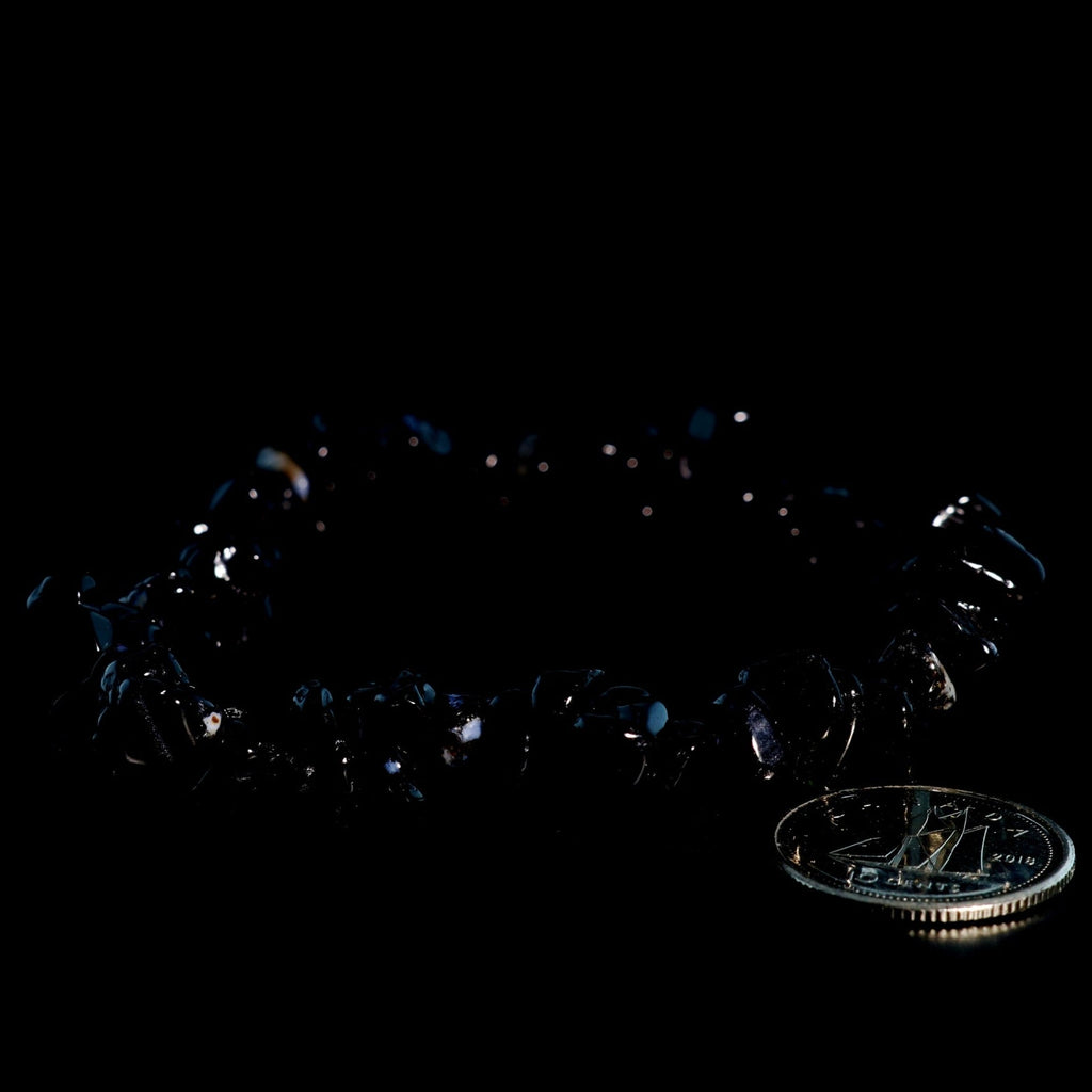 Agate Black Chip Bracelet (Enhanced)