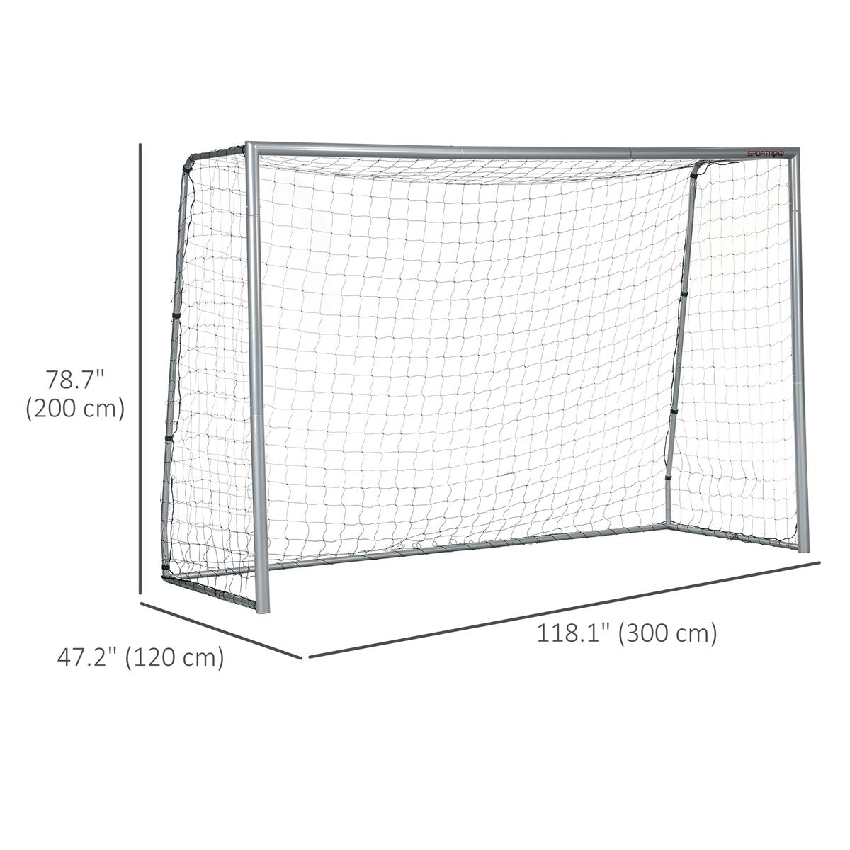 10ft x 6.5ft Soccer Goal, Soccer Net for Backyard with Ground Stakes, Quick and Simple Set Up