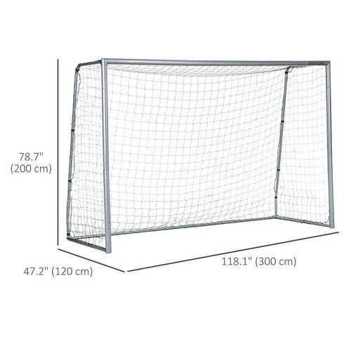 10ft x 6.5ft Soccer Goal, Soccer Net for Backyard with Ground Stakes, Quick and Simple Set Up