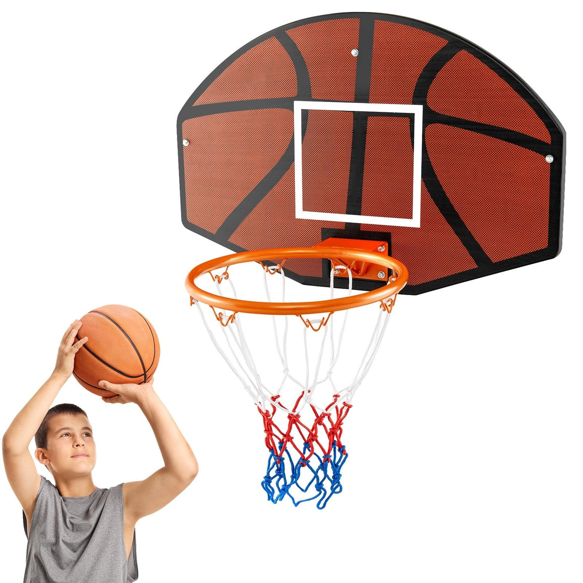 Partidos de baloncesto interiores y exteriores con tablero grande inastillable