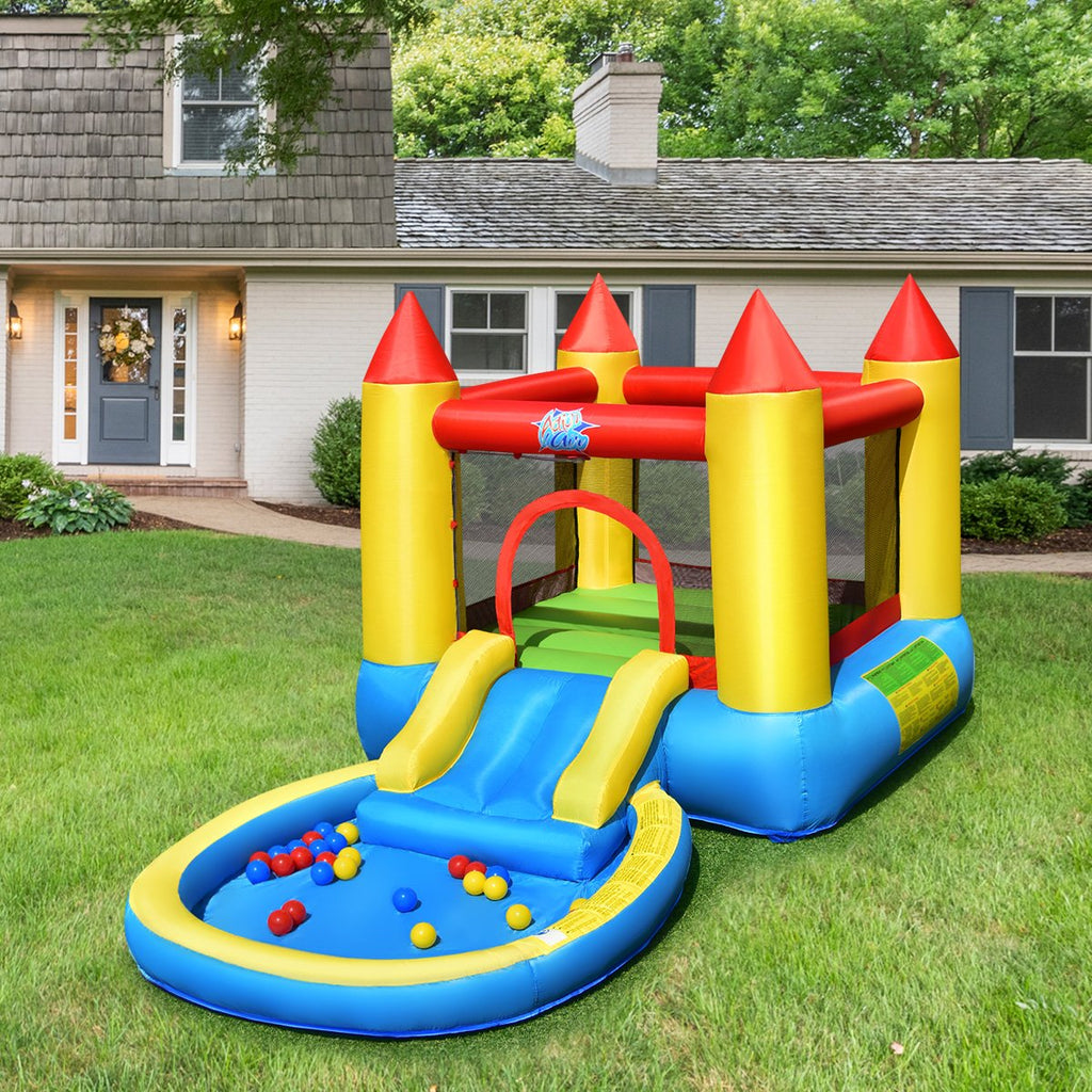 Toboggan Gonflable pour Enfants avec Souffleur de 550 W