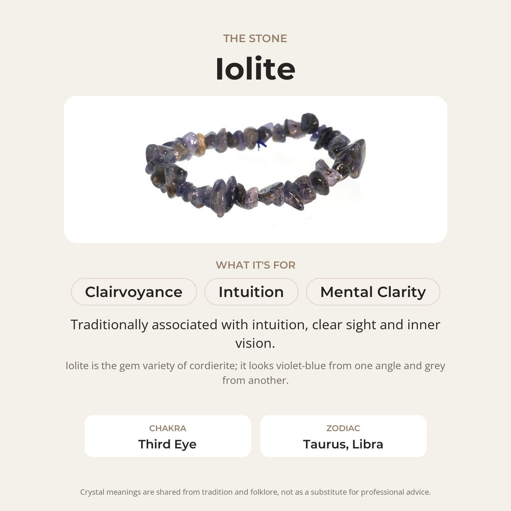 Iolite Chip Bracelet