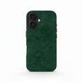 Funda de Alcántara verde para iPhone 16