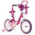 Vélo pour enfant de 16 pouces avec siège pour poupée amovible et roues d’apprentissage démontables