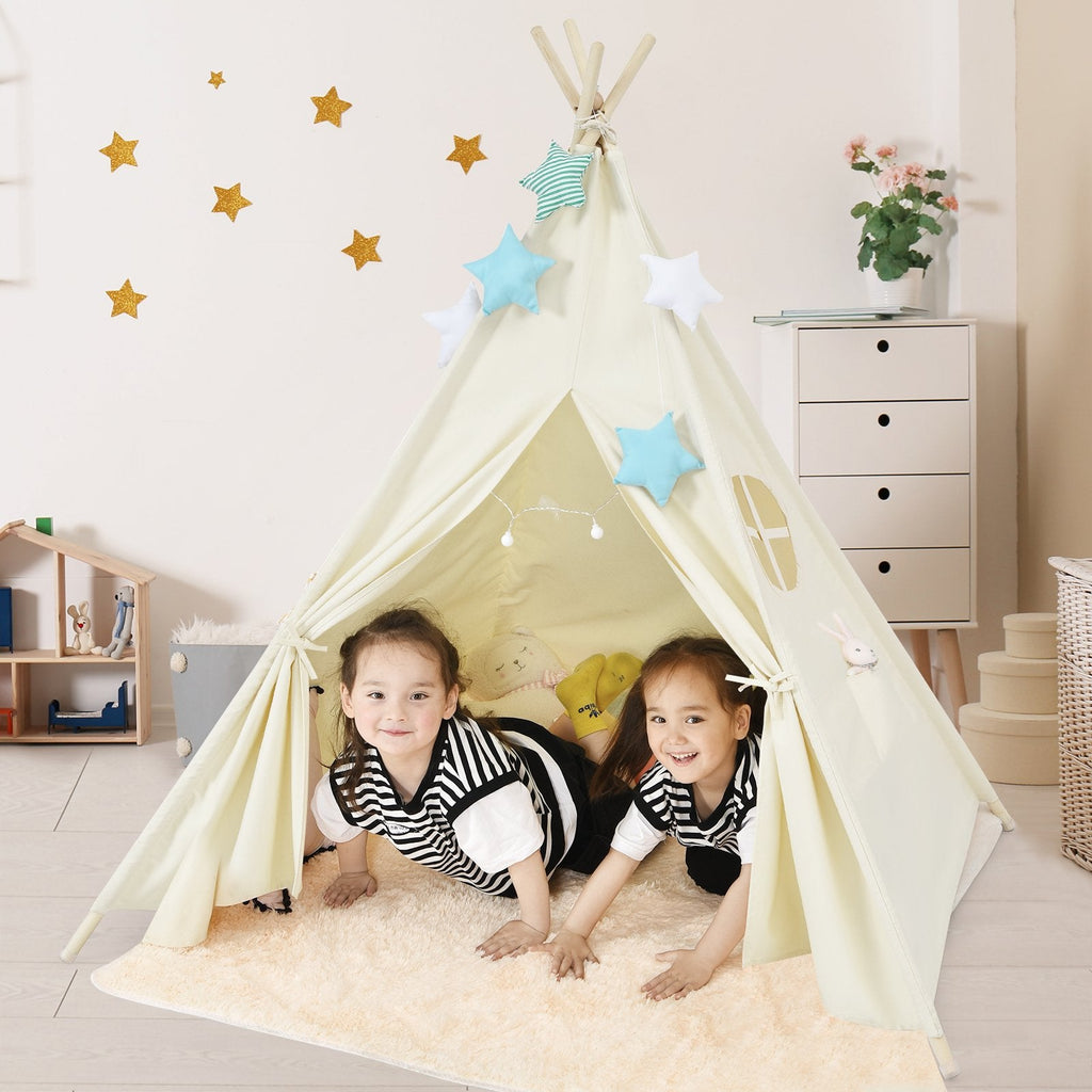 Faltbares Kinder-Canvas-Tipi-Spielzelt
