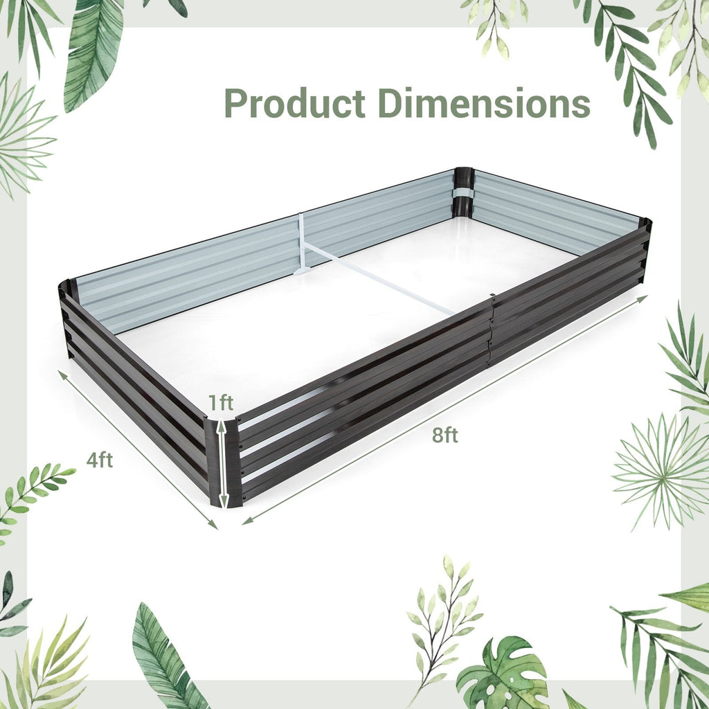 Jardinera grande de metal para exteriores para verduras, frutas, hierbas, flores, café