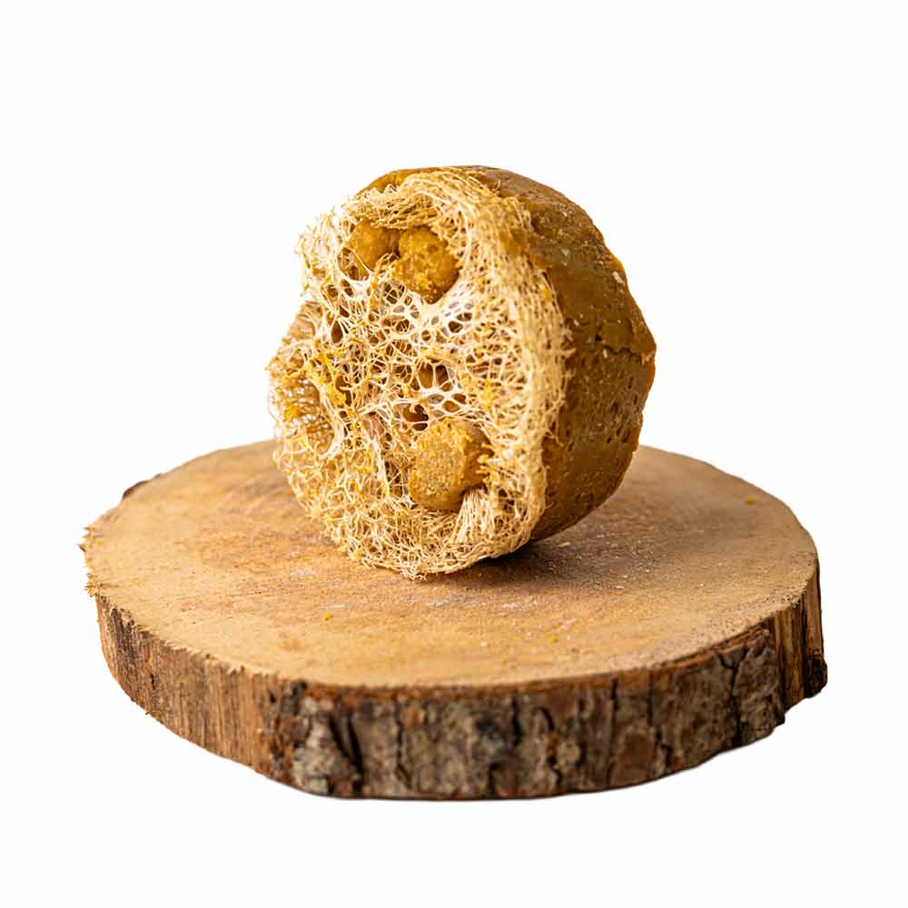 Laurel Loofah Soap – Natural Aleppo-Style Exfoliating Bar صابونة الغار