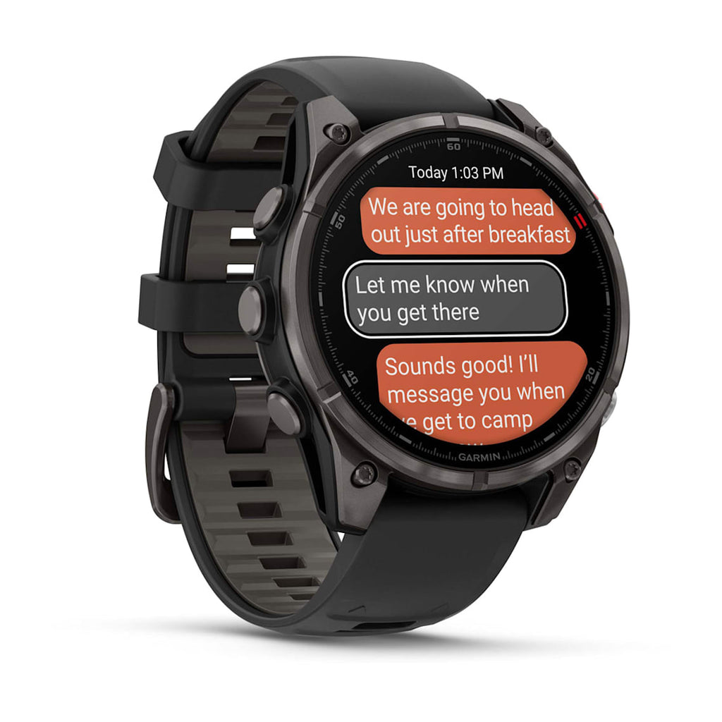 fēnix® 8 Pro – 47 mm AMOLED カーボン・グレー DLC チタン