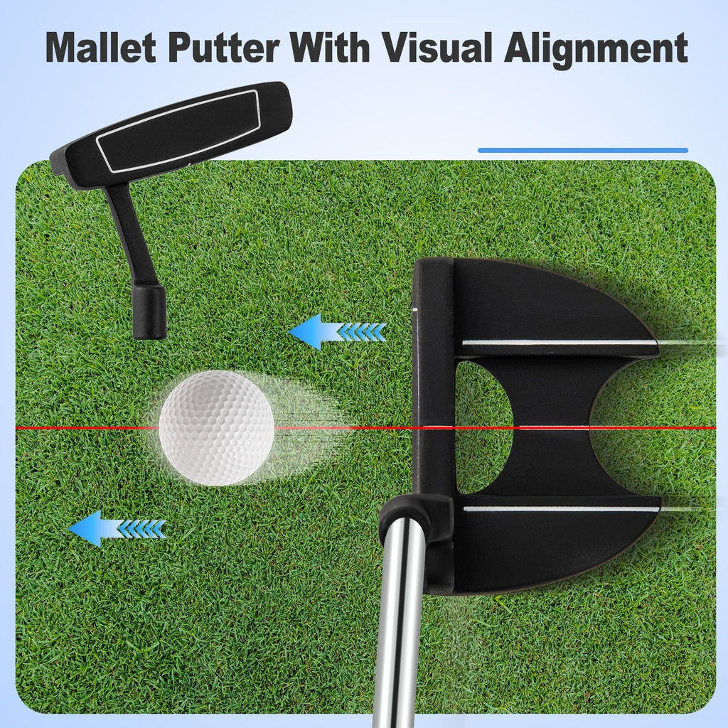 Ensemble complet de 10 clubs de golf Profile pour homme – Noir