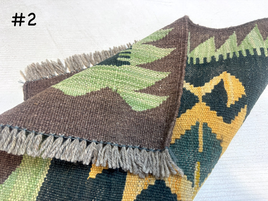 Mini afghanische Kelimteppiche | 60 x 60 cm